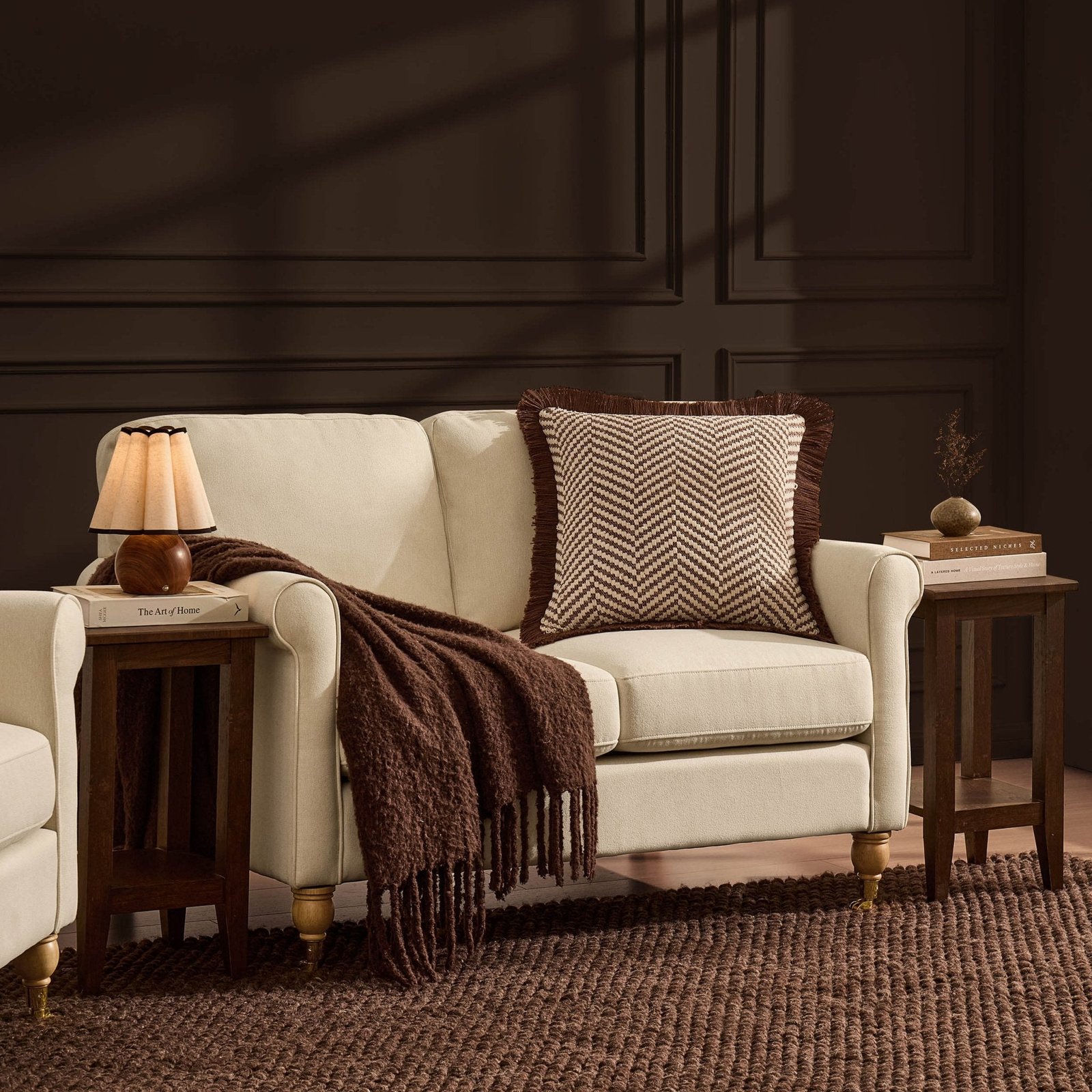 Sicily Small 2 Seater Sofa - Cream Linen