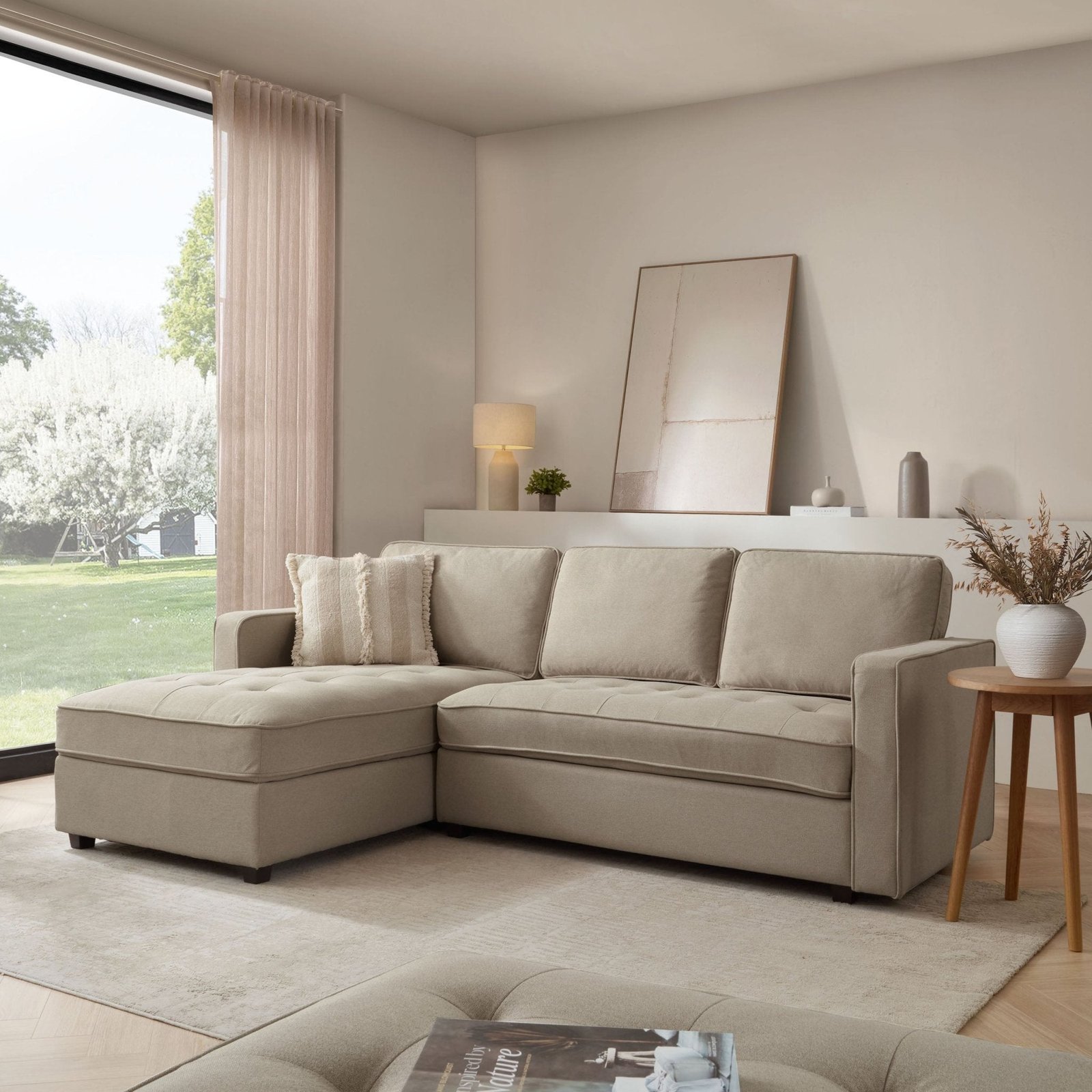Sloane Left Hand Chaise - Oatmeal