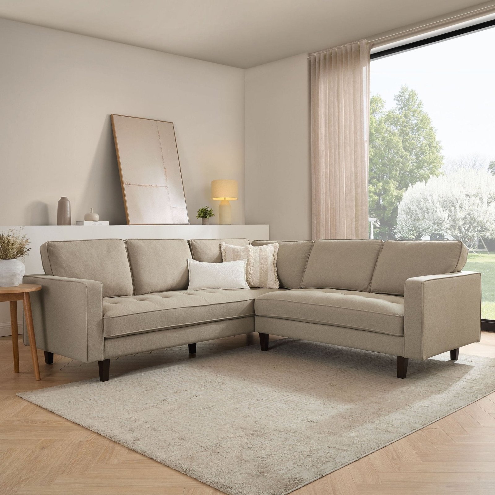 Sloane Left Hand Corner Sofa - Oatmeal