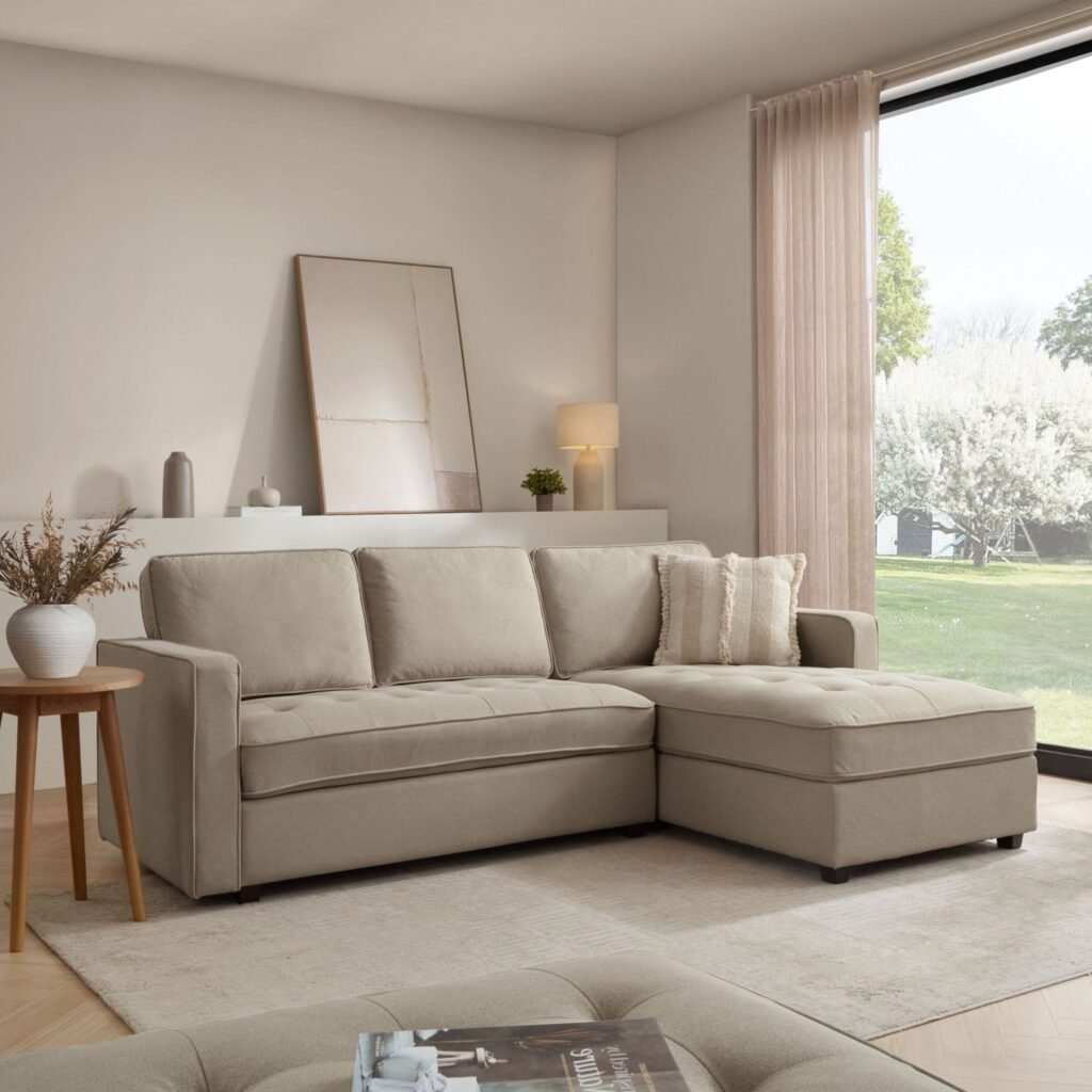 Sloane Right Hand Chaise - Oatmeal