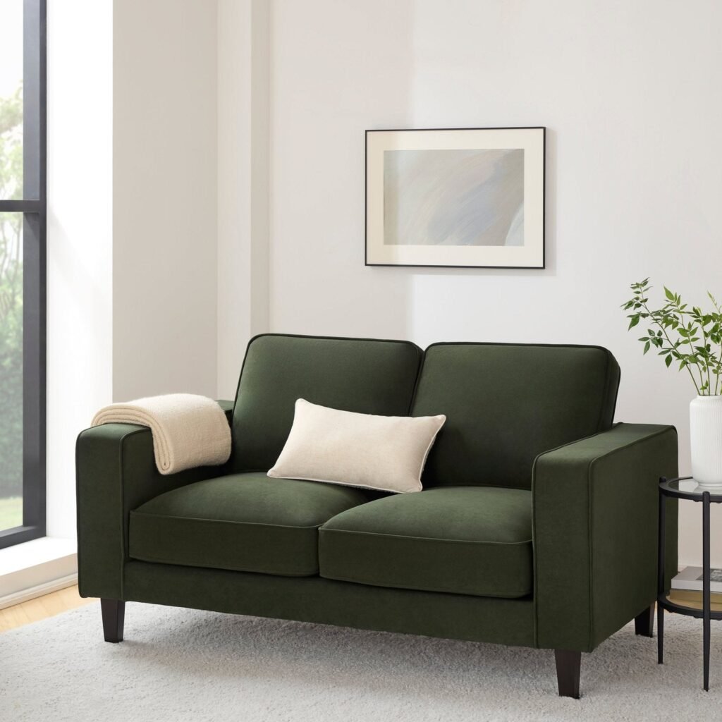 Soho 2 Seater Sofa — Dark Olive