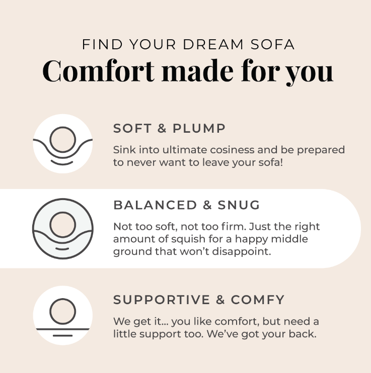 Soho Bouclé 3 Seater Sofa - Ivory