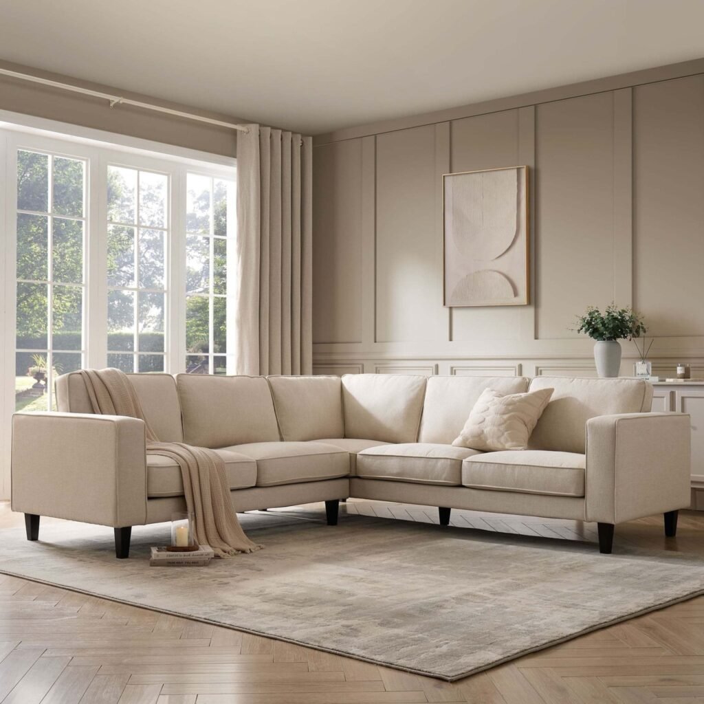 Soho Left Hand Corner Sofa - Beige