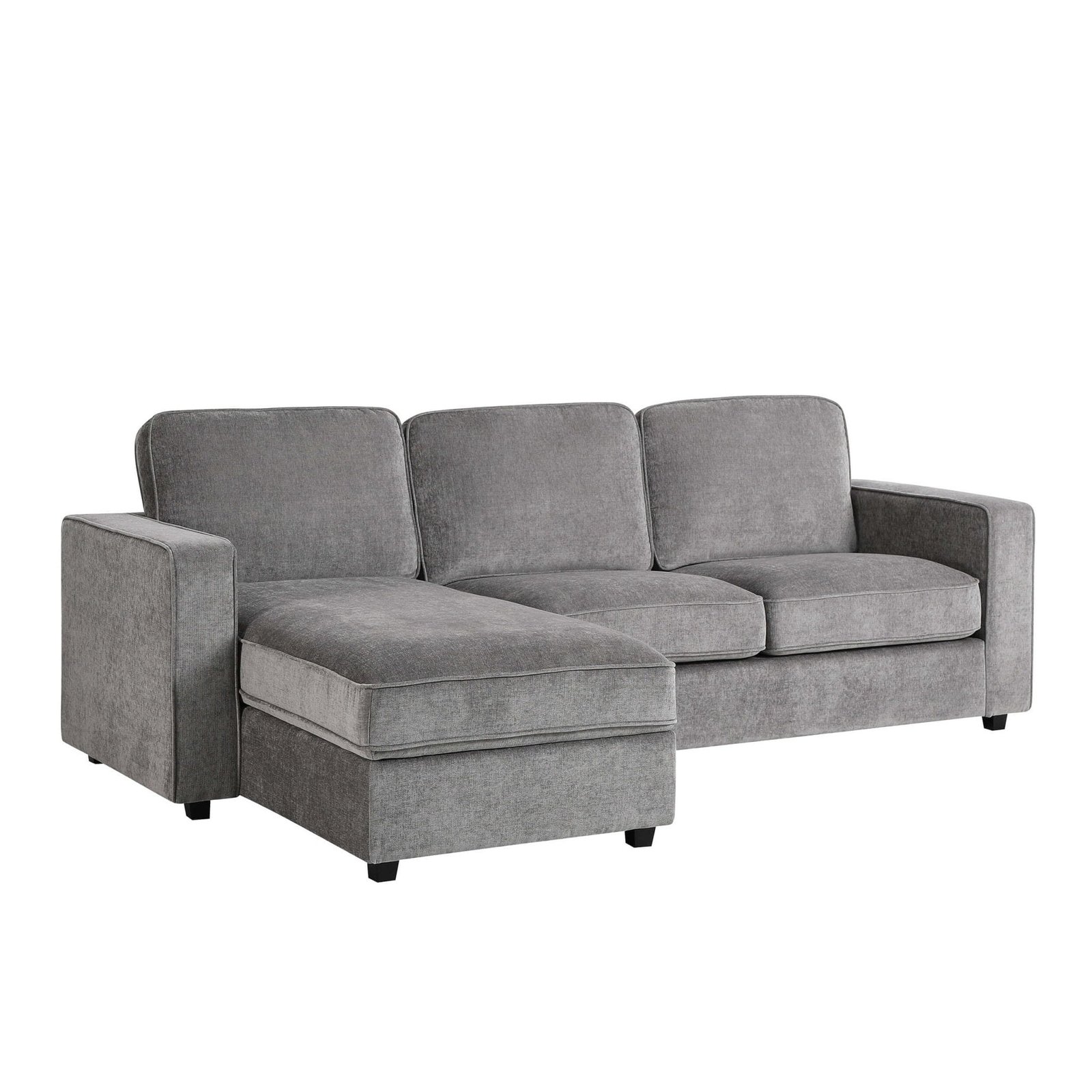 Soho Left Hand Storage Chaise Sofa - Grey
