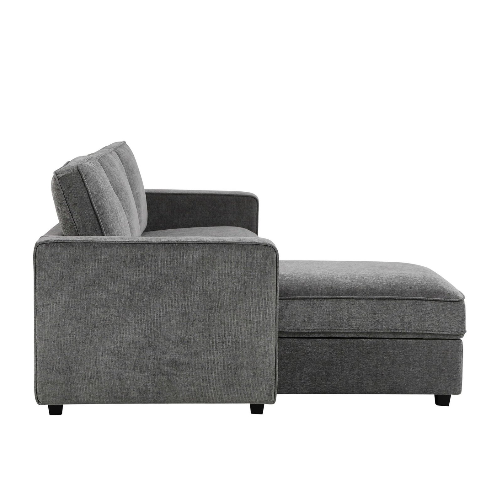 Soho Left Hand Storage Chaise Sofa - Grey