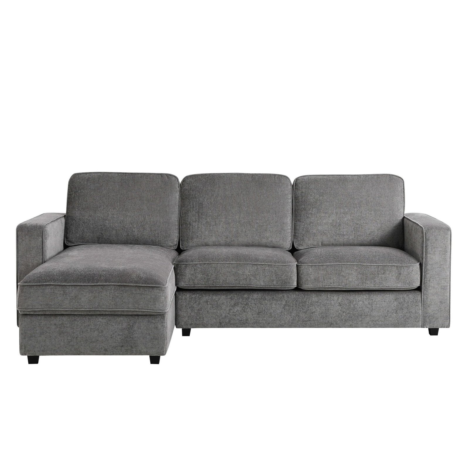 Soho Left Hand Storage Chaise Sofa - Grey