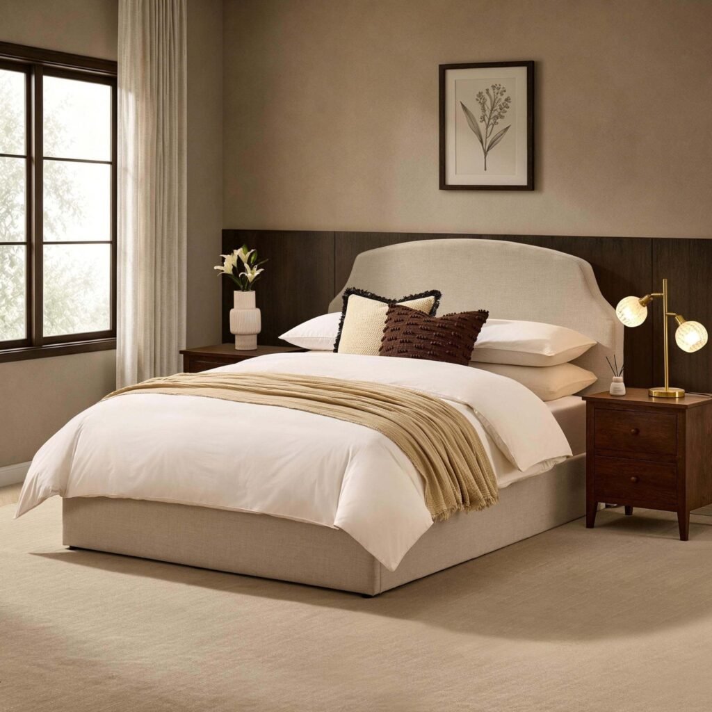 Surrey Ottoman Storage Bed - Beige - Green Lane