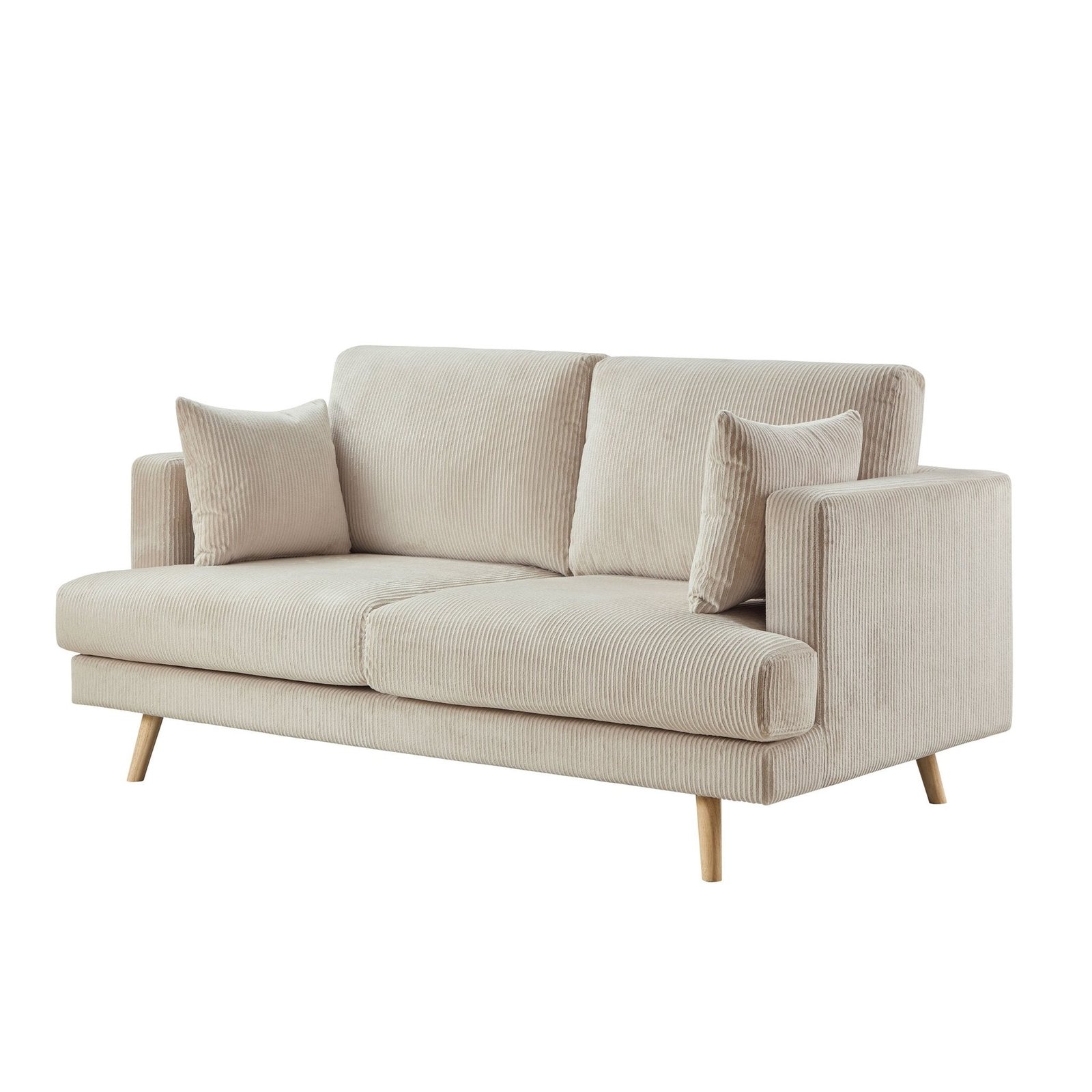 Sweden 2 Seater Sofa - Rib Ecru