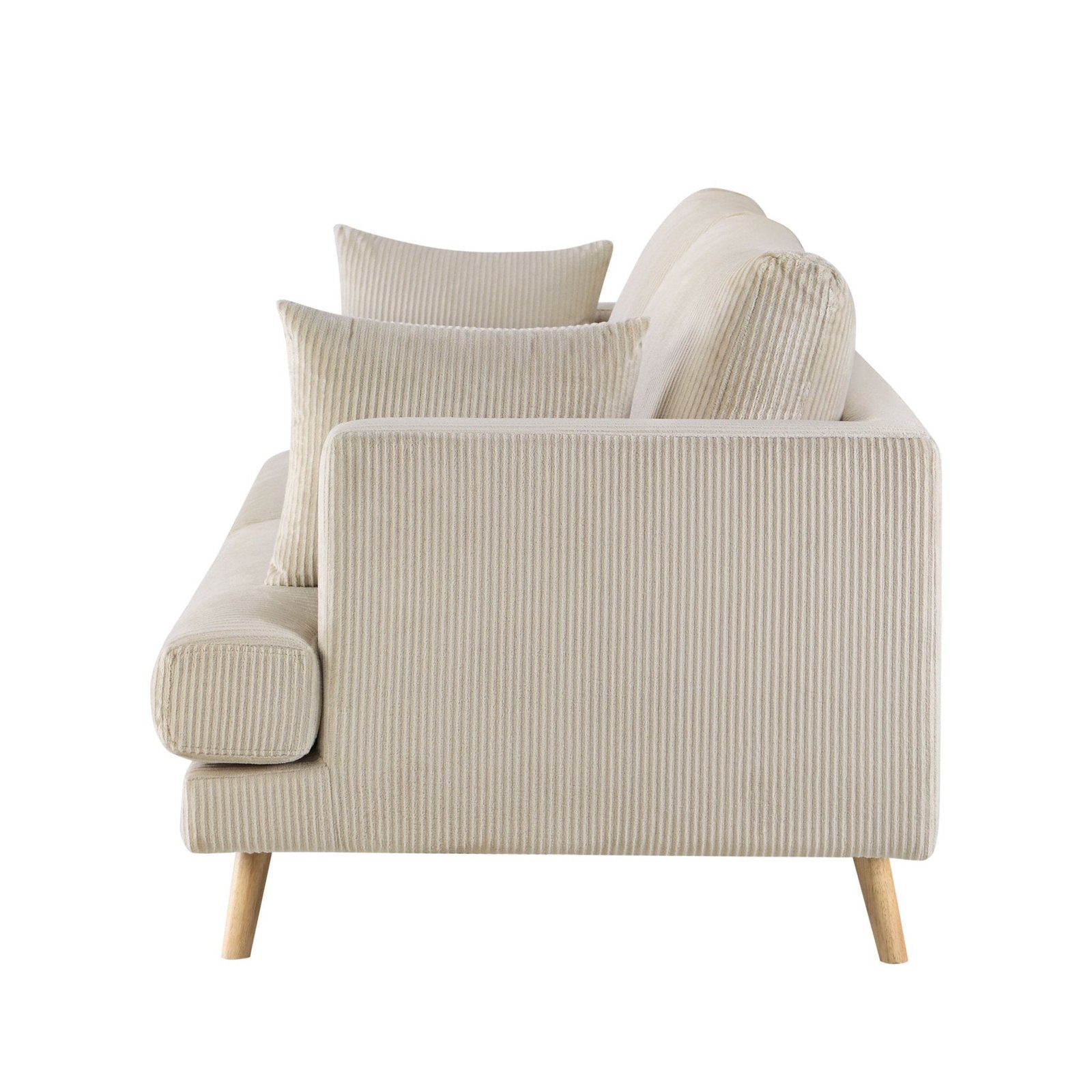 Sweden 3 Seater Sofa - Rib Ecru